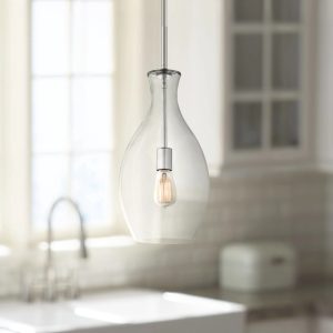 42047CH Kichler Lighting Everly - 1 light Pendant - with Transitional inspirations - 17.75 inches tall by 8.75 inches wide-Chrome Finish