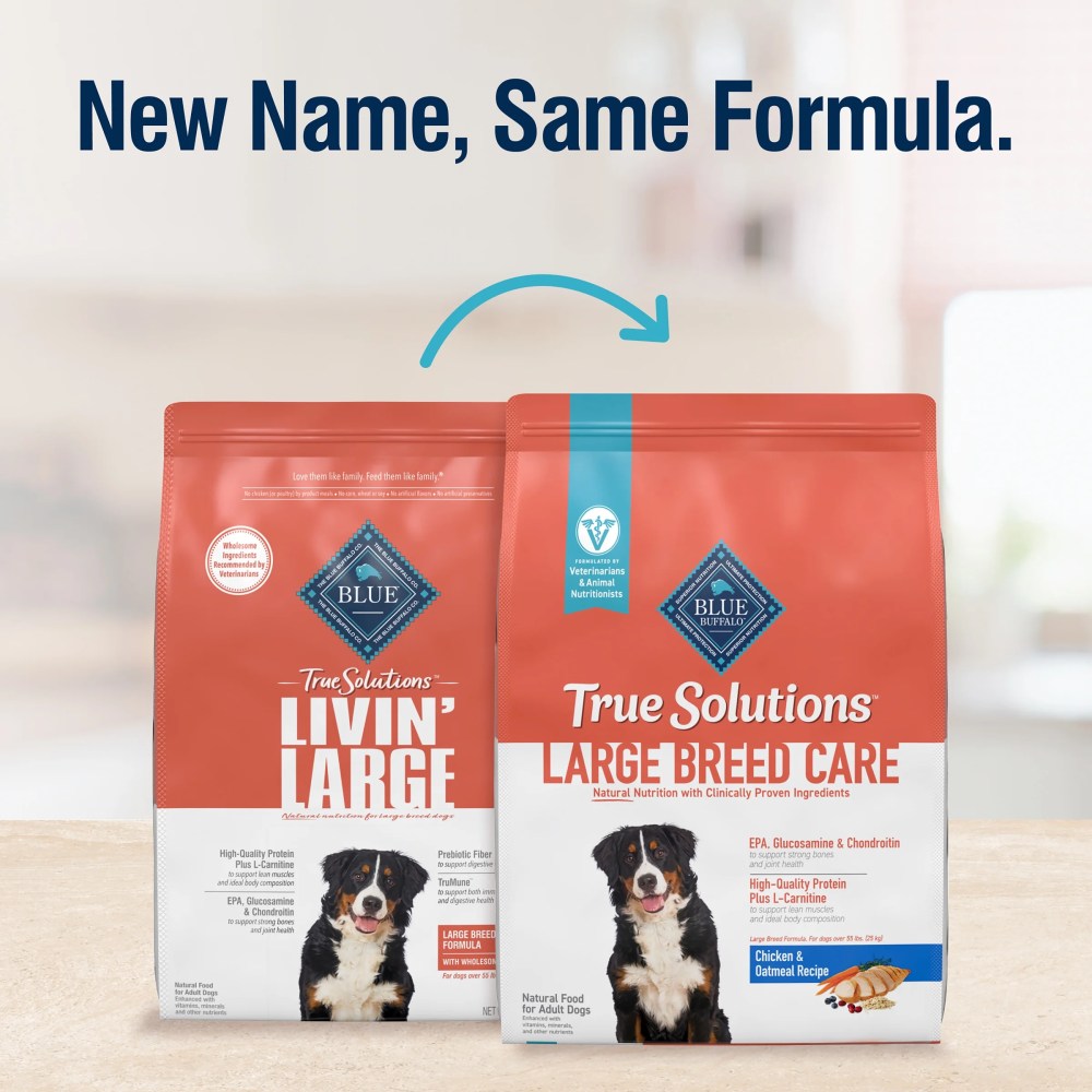 Blue Buffalo True Solutions Large Breed Care Natural Dry Dog Food, Chicken, 24-lb. Bag - Image 7