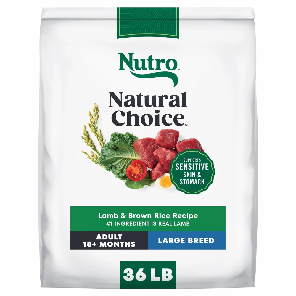 Nutro Natural Choice Adult Large Breed Dry Dog Food, Lamb And Brown Rice Recipe, 36 Lbs.