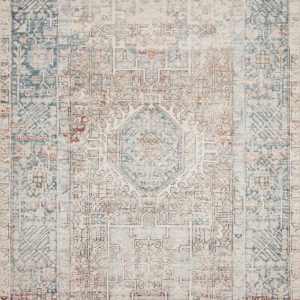 Chris Loves Julia x Loloi Jules Natural/Ocean 5"-0" x 7"-6" Area Rug