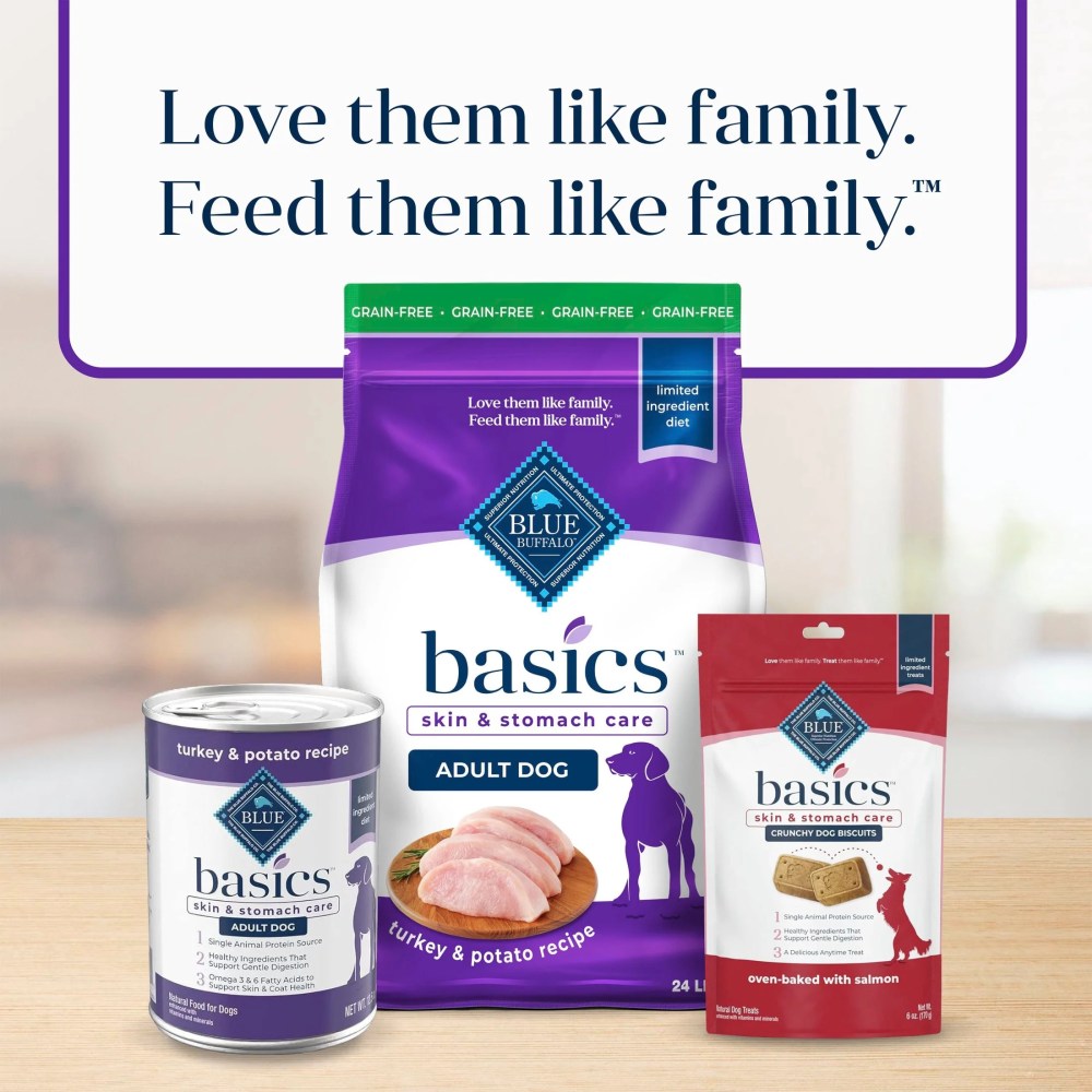 Blue Buffalo Basics Grain Free Adult Dry Dog Food, Turkey, Chicken Free, 24lb Bag - Image 12