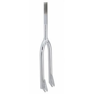 Alta Bicycle Steel Bicycle Chrome 24" Beach Cruiser BMX Fork, 1" Treaded