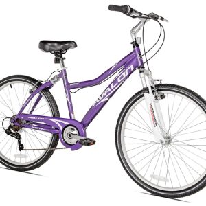 26" Kent Bicycle Avalon Comfort Full Suspension Hybrid Bike, 26" Wheels, Adults 14, Purple