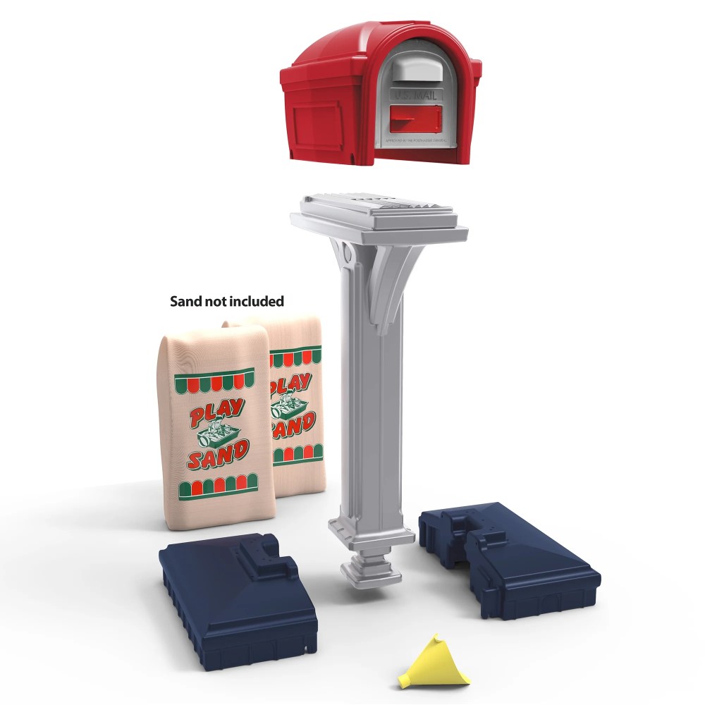 Simplay3 Dig-Free Easy up Classic Mailbox (Americana), Gray - Image 6