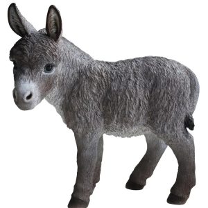 Hi-Line Gift Ltd. Standing Donkey Looking Left Statue