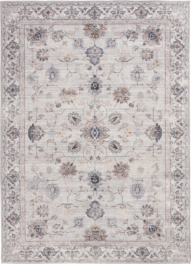 Better Homes & Gardens Persian Blooms Ivory Faux Fur Indoor Area Rug, 5'x7"