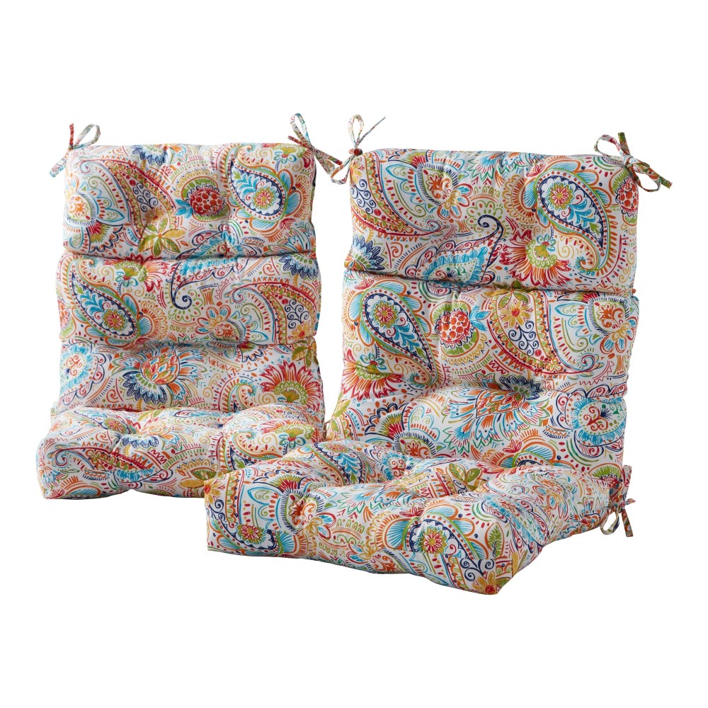 Sunbeam 44 x 22 in. Outdoor High Back Chair Cushion (2-Pack) by Greendale Home Fashions - Image 73