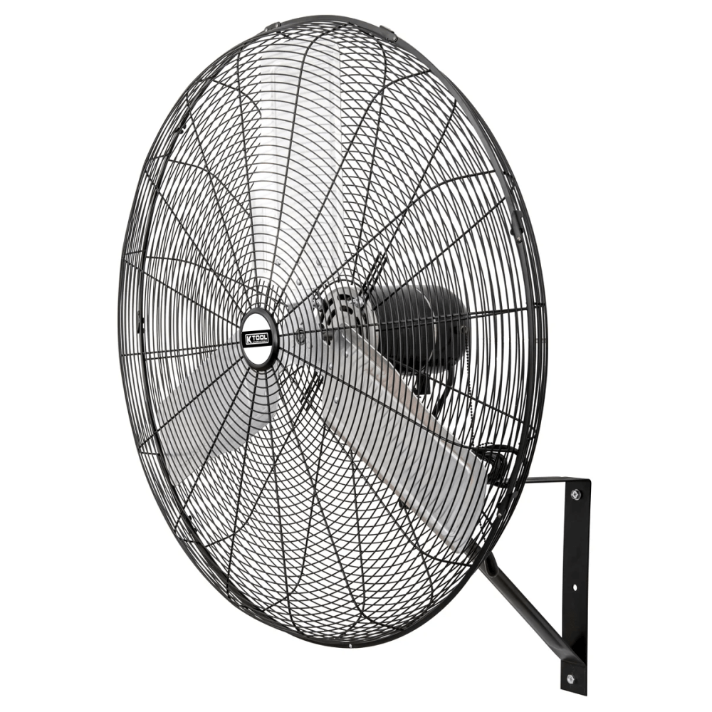 K Tool International 77732 New 30" Oscillating Wall Mounted Industrial Fan Black