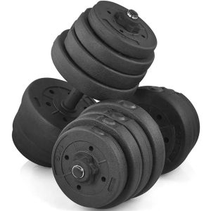 Alden Design 66 lb. Adjustable Dumbbells for Weight Training,  Black