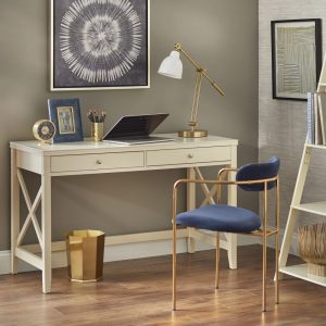 X Desk with Two Drawers,Multiple Colors