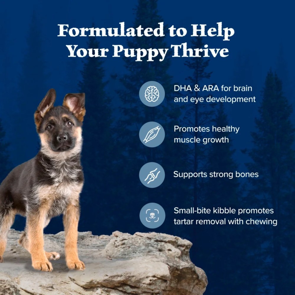 Blue Buffalo Wilderness High-Protein Grain-Free, Puppy Dry Dog Food, Chicken, 24-lb Bag - Image 9