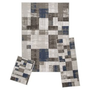 Achim Capri 3 Piece Rug Set, Soliel, 5" x 7" Area Rug, 22" x 59" Runner, 22" x 31" Mat
