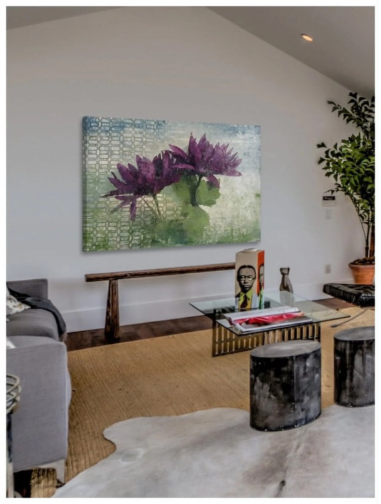 Marmont Hill - "Watercolor Garden 7" by Irena Orlov Painting Print on Wrapped Canvas - Image 2