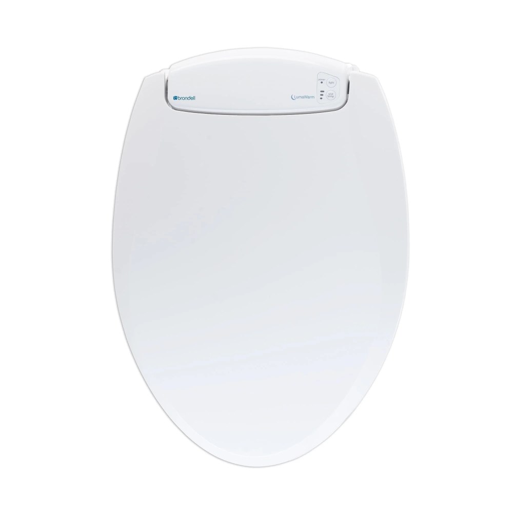 Brondell LumaWarm Heated Nightlight Toilet Seat - Elongated, White