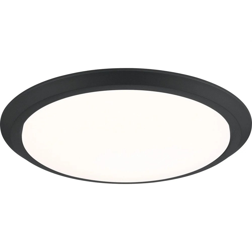 30W 1 Led Flush Mount 2 Inches High-Earth Black Finish Quoizel Lighting Vrg1620ek - Image 2