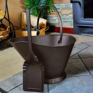 UniFlame Bronze Finish Coal Hod and Shovel