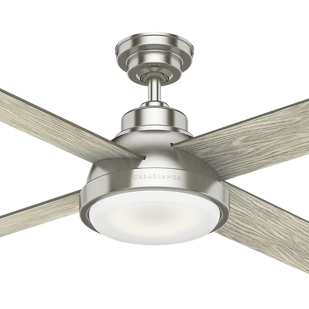 59433-Casablanca Fans-Levitt - 4 Blade 54 Inch Ceiling Fan with Wall Control in Casual Modern Style and includes 4 Motor Speed settings-Brushed Nickel - Image 3