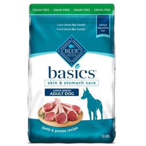 Blue Buffalo Basics Large Breed Dry Dog Food,  Lamb & Potato Chicken Free,  22lb Bag