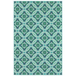 Avalon Home Mackay Floral Lattice Indoor/Outdoor Area Rug