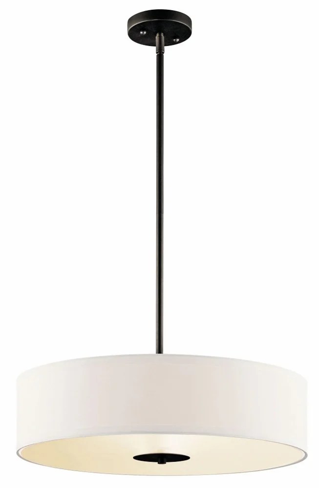 42121OZ Kichler Lighting 3 light Inverted Pendant - with Transitional inspirations - 5.5 inches tall by 20 inches wide-Olde Bronze Finish