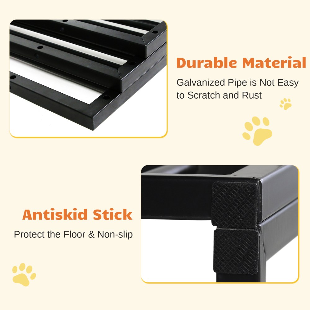 Dog Playpen Heavy Duty Dog Crate Kennel Dog Fence Pet Enclosure with Lockable Door, 6 Panel for Puppy Indoor Outdoor - Image 9