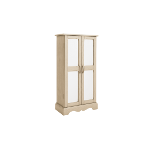 Hives & Honey Chelsea Standing Jewelry Armoire Cabinet, Jewelry Storage Organizer with Top Flip Mirror, 2 Doors, 7 Drawers, Jewelry Chest, Jewelry Box for Necklace, Earring, Bracelet, Taupe Mist