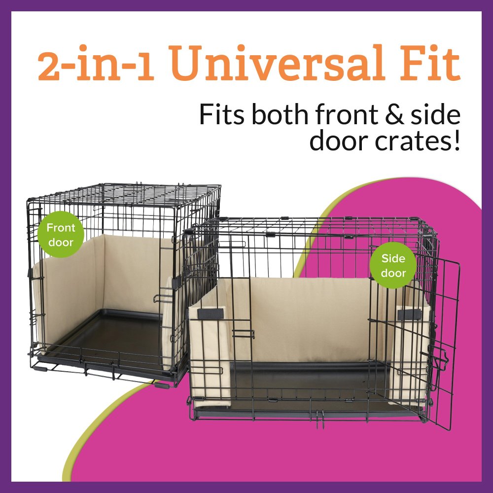 Pet Dreams Dog Crate Bumper - Patented Comfy Liner & Dog Tail Protector for Inside Crate, Fits iCrate Cages 18, 24, 30, 36, 42, 48 Inches Grey, Large, 36" - Image 4