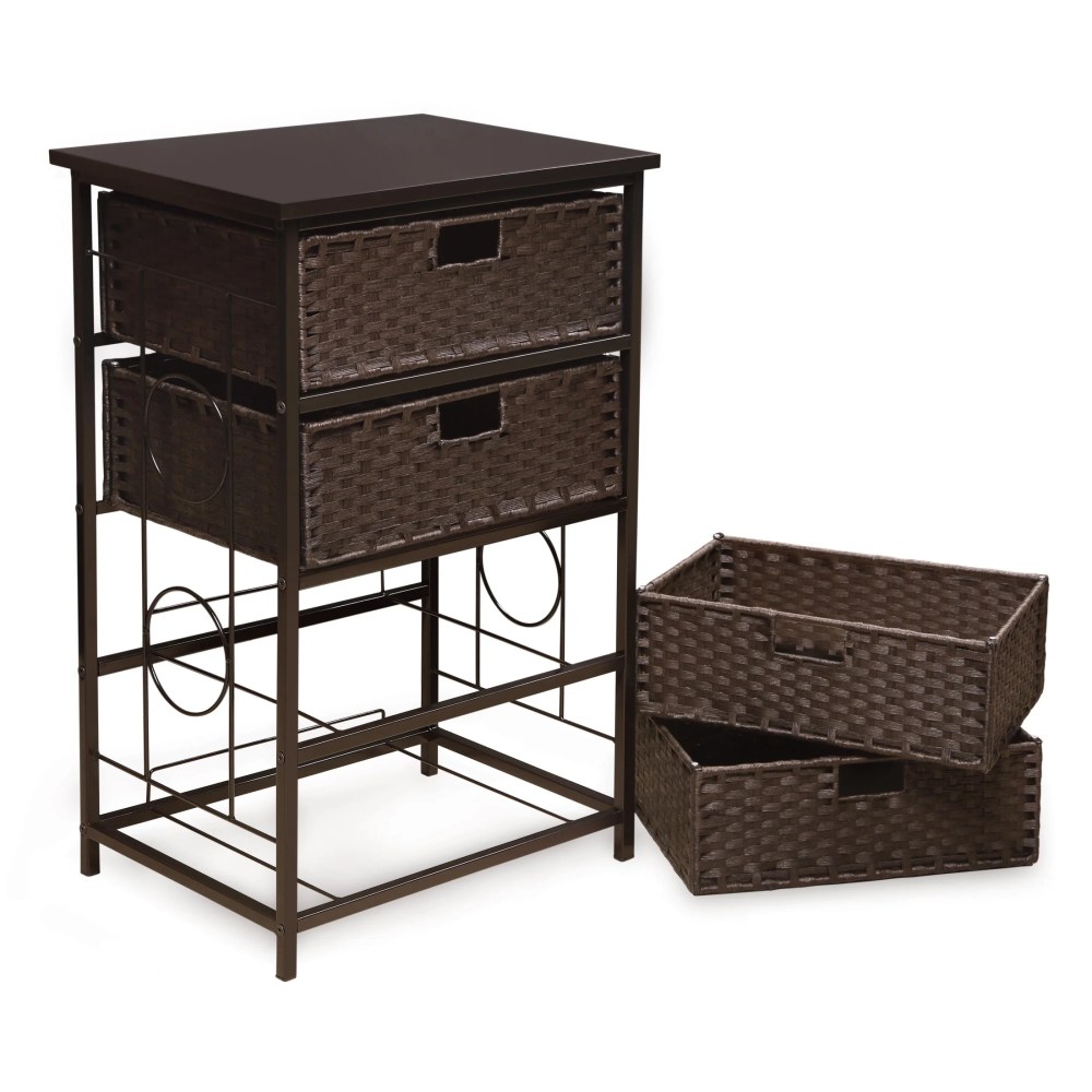 Badger Basket August Collection Tall Four Basket Storage Unit - Espresso - Image 8