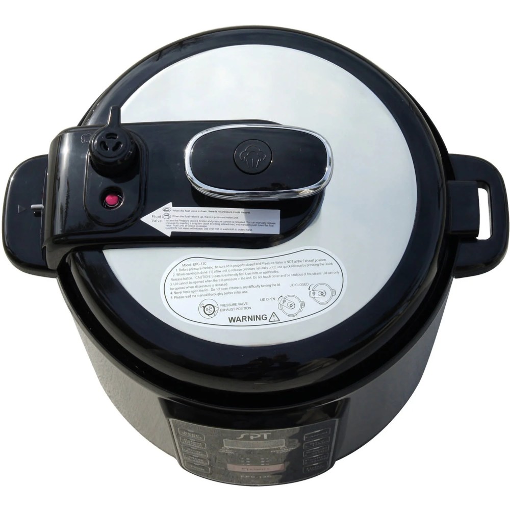 Sunpentown 6.5-Quart Stainless Steel Pressure Cooker with Quick-Release Button - Image 6