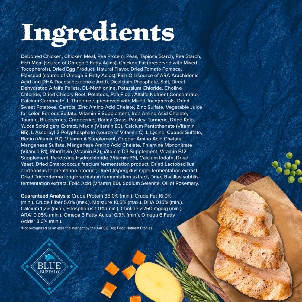 Blue Buffalo Wilderness High-Protein Grain-Free, Puppy Dry Dog Food, Chicken, 24-lb Bag - Image 11