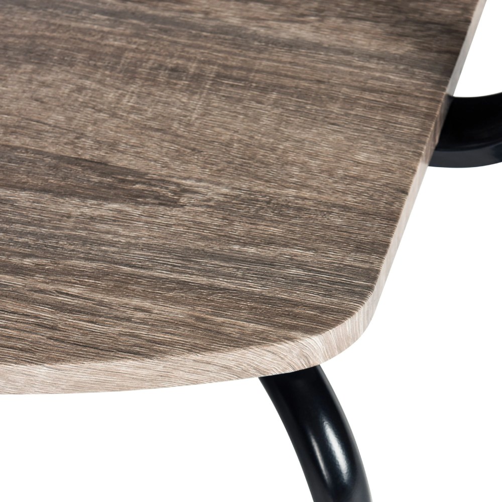 SAFAVIEH Winta 47" Mid-Century Retro Writing Desk/Chair, Grey/Black - Image 12