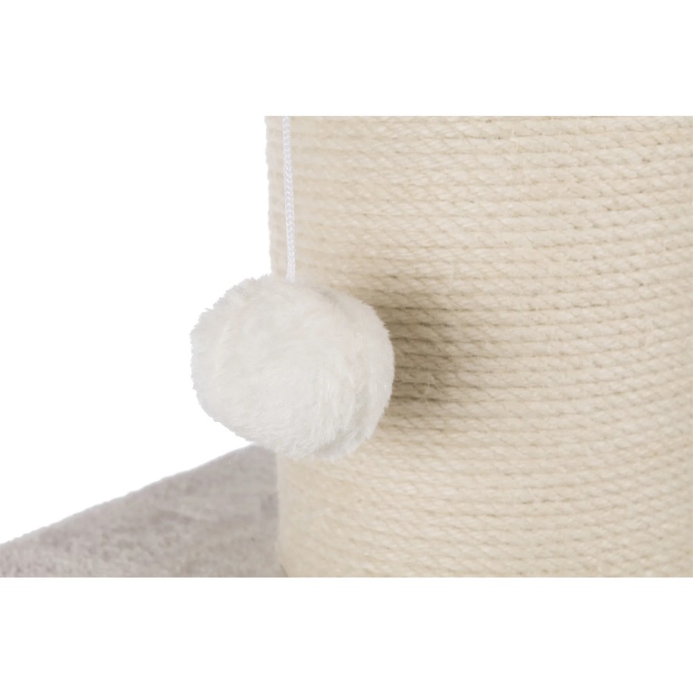 TRIXIE Ava XXL Jute & Plush 2-Level 34" Cat Tree with Scratching Post & Condo, Gray - Image 6