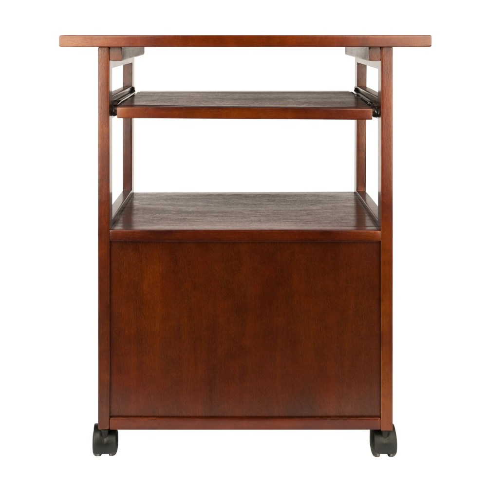 Winsome Piper Work Station, Keyboard, Walnut Finish - Image 9