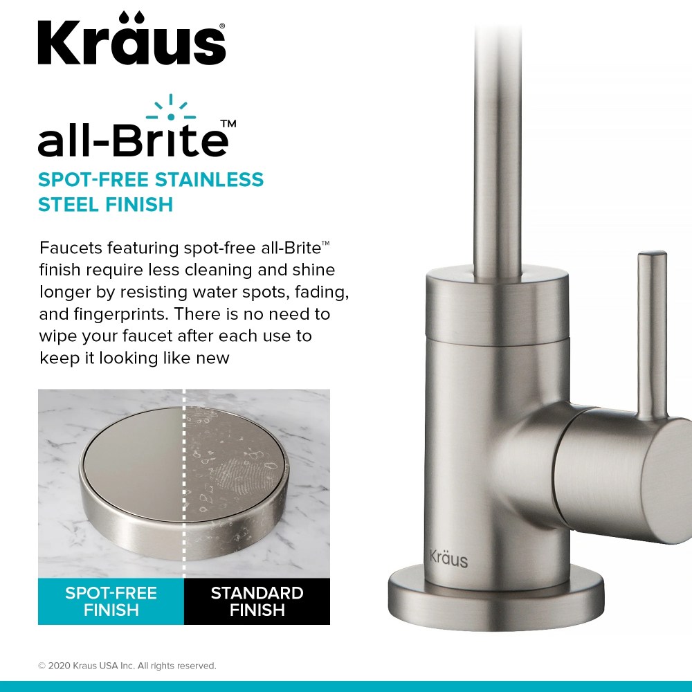 Purita 100 Lead-Free Kitchen Water Filter Faucet in Spot Free Stainless Steel - Image 7
