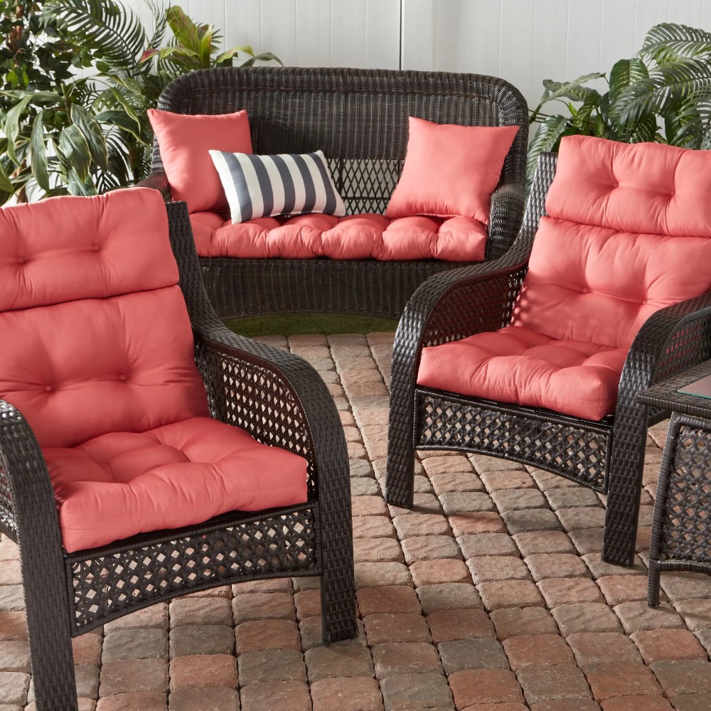 Sunbeam 44 x 22 in. Outdoor High Back Chair Cushion (2-Pack) by Greendale Home Fashions - Image 36