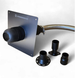 Zombiebox Generator Exhaust Extension Kit with Silencer,Steel Insulated Through-Wall Mounting Plate,Universal