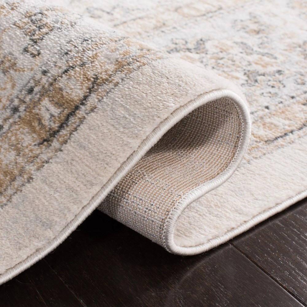 SAFAVIEH Isabella Zander Floral Bordered Area Rug, Cream/Beige, 5'3" x 7'6" - Image 2