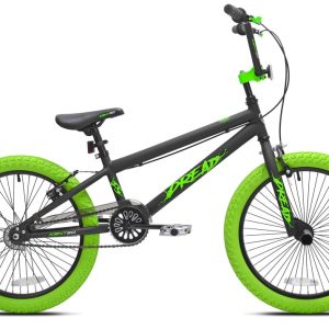 20" Kent Bicycle Dread BMX Bicycle, Fits Rider 4'2"-5", Green/Black, Child, Unisex