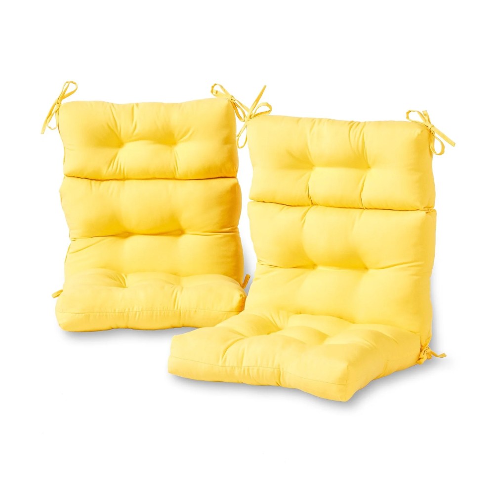 Sunbeam 44 x 22 in. Outdoor High Back Chair Cushion (2-Pack) by Greendale Home Fashions