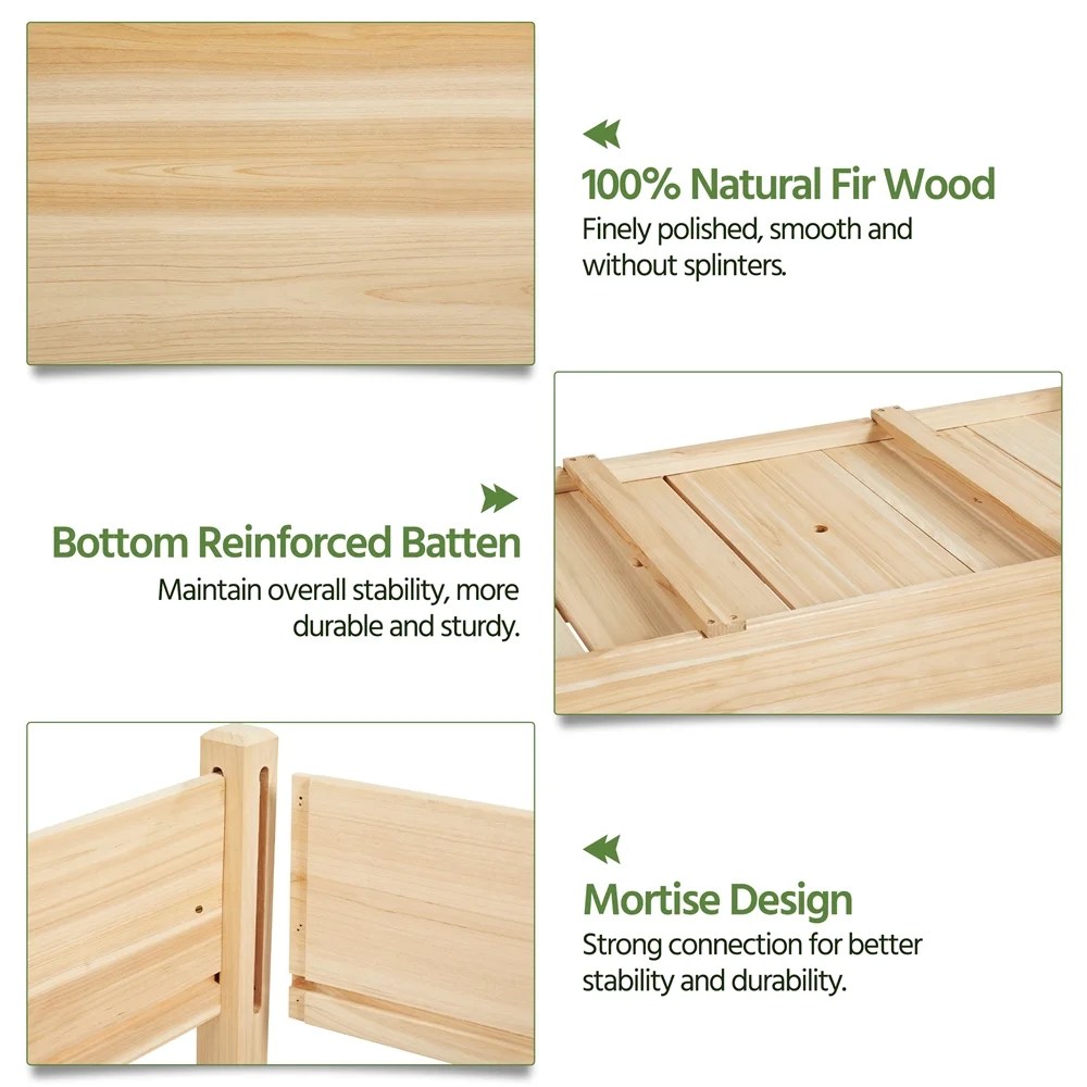 Alden design 2-tier Wooden Elevated Raised Garden Bed for Garden Yard Indoor Outdoor - Image 7