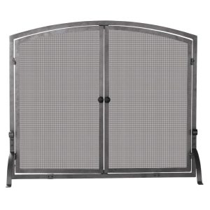 UniFlame Single Panel Olde World Iron Screen with Doors