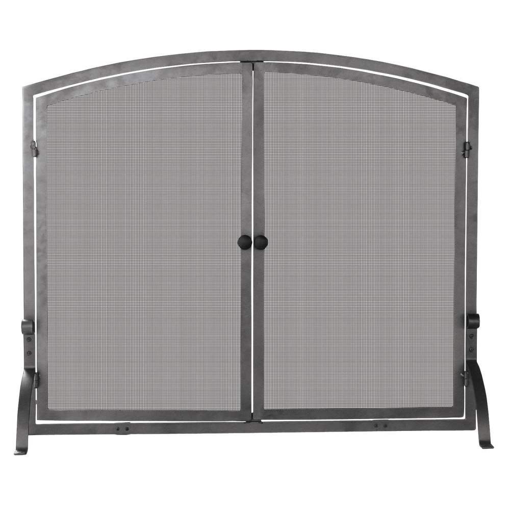 UniFlame Single Panel Olde World Iron Screen with Doors