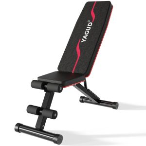 Yagud Weight Bench Press for Home Gym, Strength Training Adjustable Workout Benches for Full Body, Gym Benches for Incline Decline Exercise