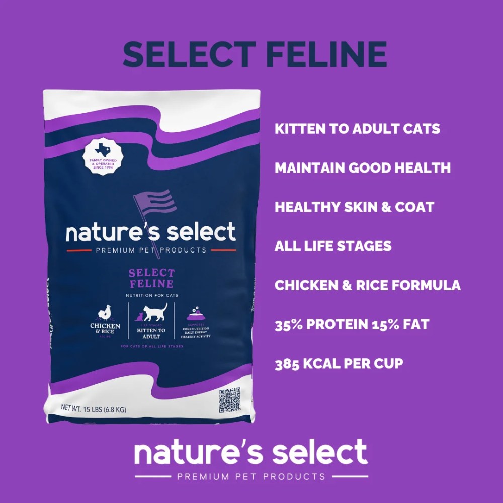 Nature's Select Feline Classic Nutrition Recipe - Dry Cat Food for All Ages - Image 3