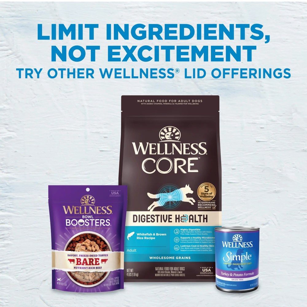 Wellness Simple Limited Ingredient Dry Dog Food for Sensitive Stomachs, Supports Skin & Coat, Wholesome Grains, Natural, Duck &Oatmeal Recipe, (26-Pound Bag) - Image 9