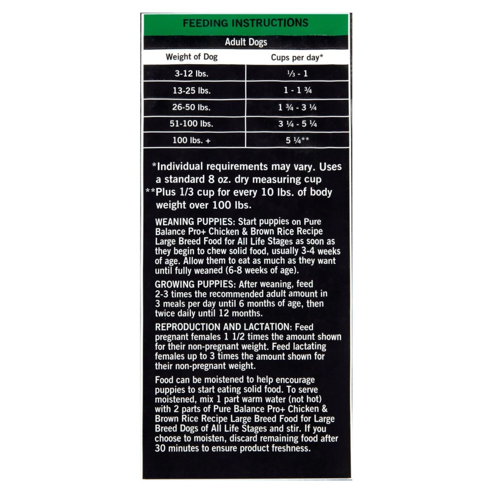 (2 pack) Pure Balance Pro Large Breed Chicken and Brown Rice Recipe Dry Dog Food, 30 lb - Image 5