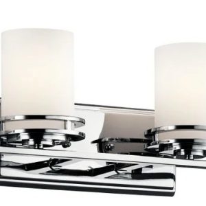 5079CH Kichler Lighting Hendrik - 4 light Bath Fixture - with Soft Contemporary inspirations - 7.75 inches tall by 33.75 inches wide-Chrome Finish