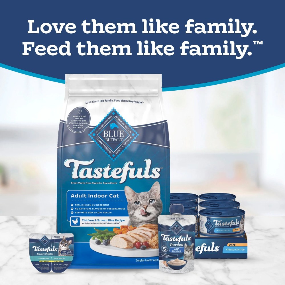 Blue Buffalo Tastefuls Natural Dry Food for Adult Indoor Cats, Chicken & Brown Rice Recipe, 15-lb Bag - Image 10