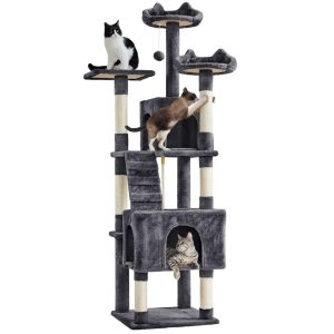 Yaheetech 72" H Cat Tree with 2 Condos
