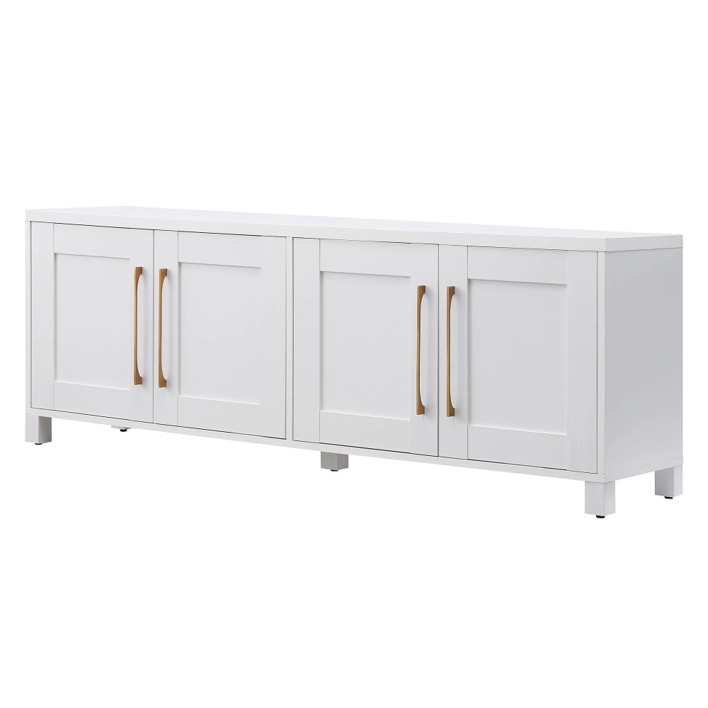 Evelyn&Zoe Chabot Rectangular TV Stand for TV's up to 75", White - Image 4